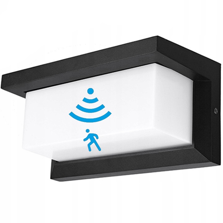 Lampa Elewacyjna Kinkiet Zewnętrzny Ogrodowy Led 12W Czujnik Ruchu IP65