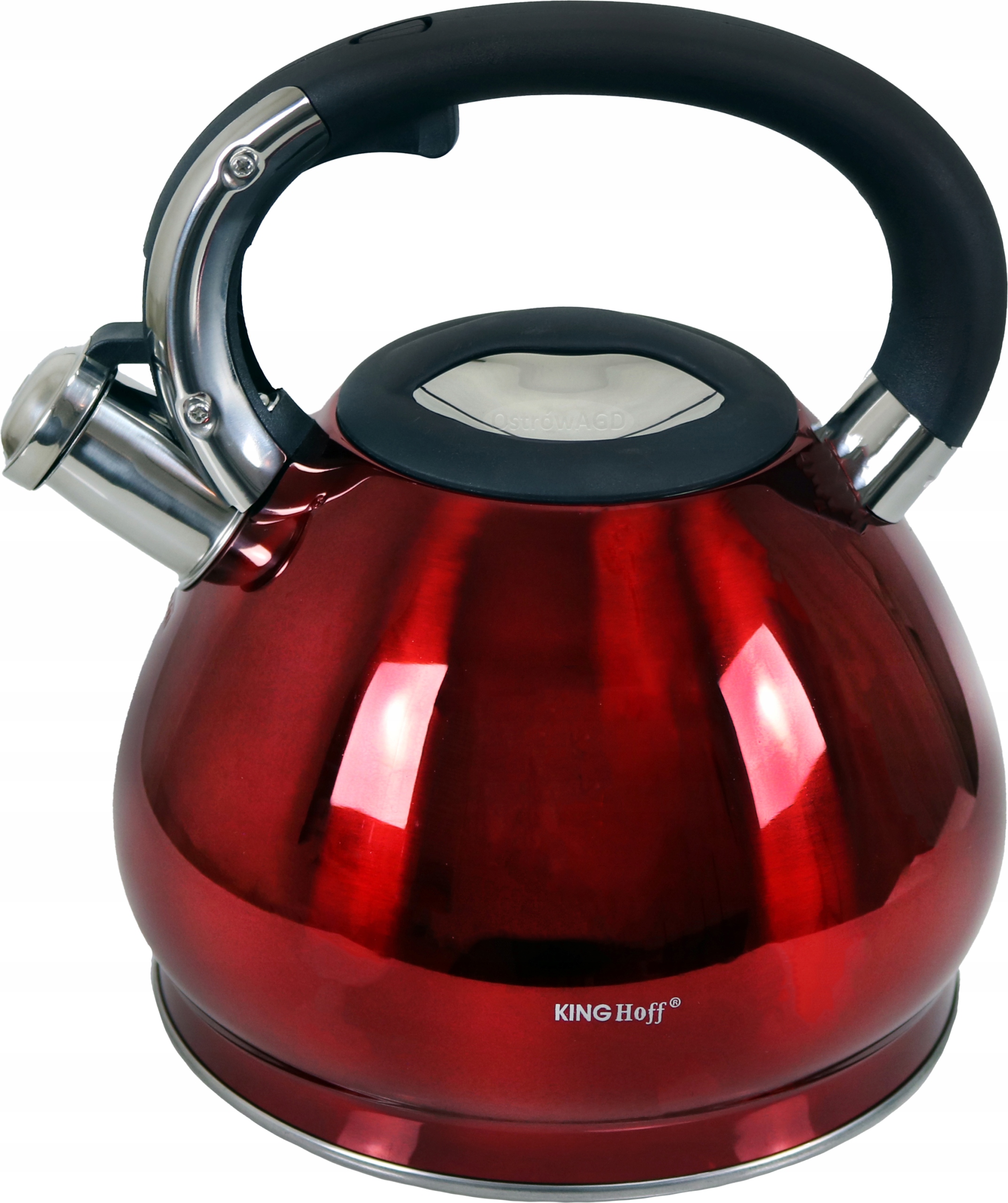 Robustní Konvice s píšťalkou Ocelová Indukce Plyn 3.4L KingHoff Premium
