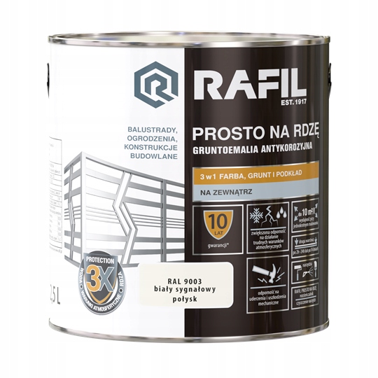Rafil na rez 2.5L Bílý Lesk 9003