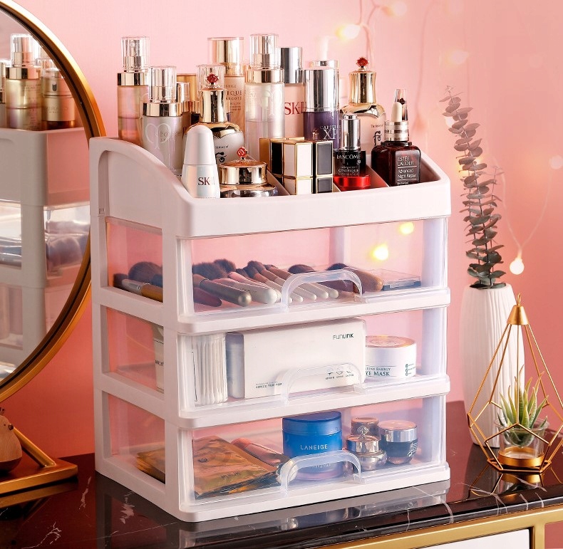 SZKATUŁKA PUDEŁKO POJEMNIK ORGANIZER NA BIURKO KOSMETYKI DO ŁAZIENKI XXL F4 Rodzaj organizer