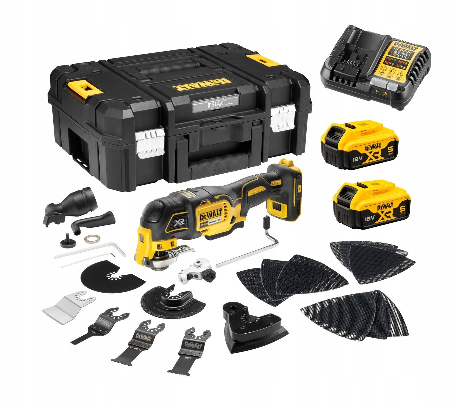 Multifunkční nástroj DeWALT DCS356P2 18V Xr 2x5Ah bezkartáčový Tstak