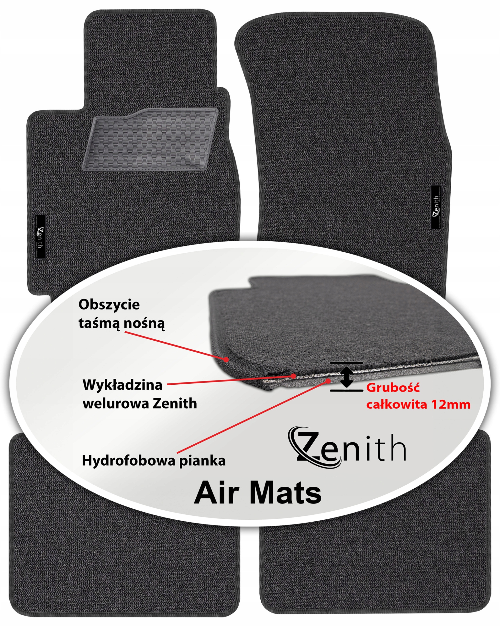 Subaru Legacy II III 1994-2003 Velúrové koberčeky do auta Zenith Air Mats