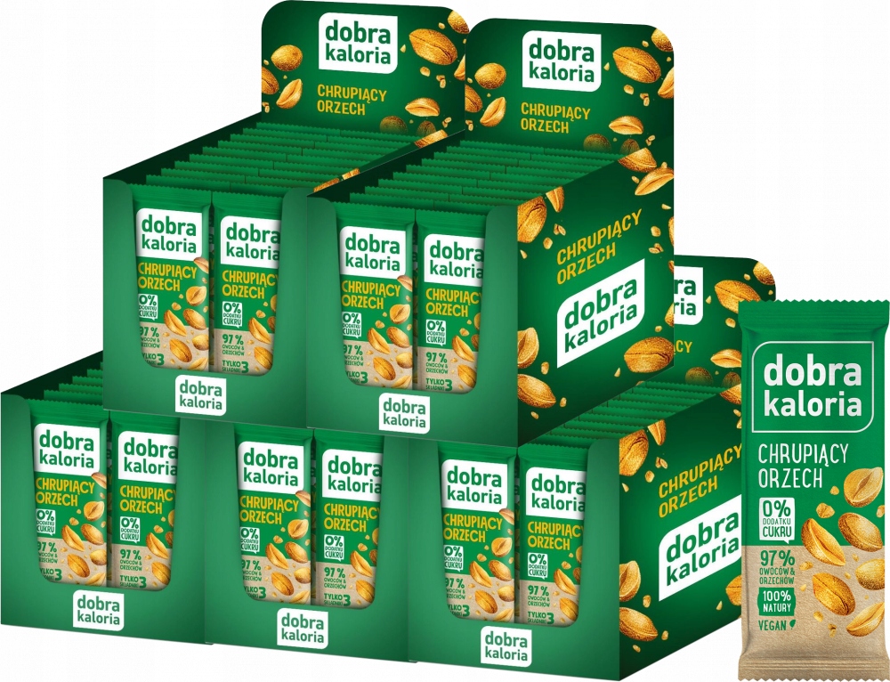 Baton Dobra Kaloria Chrupiący Orzech 35g x100