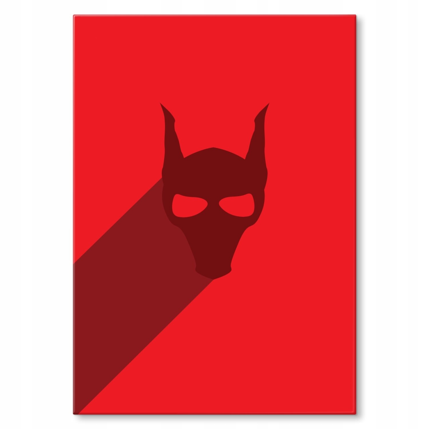 Kovový plakát červený monste Szyld Plech 30 x 42 cm Dárek