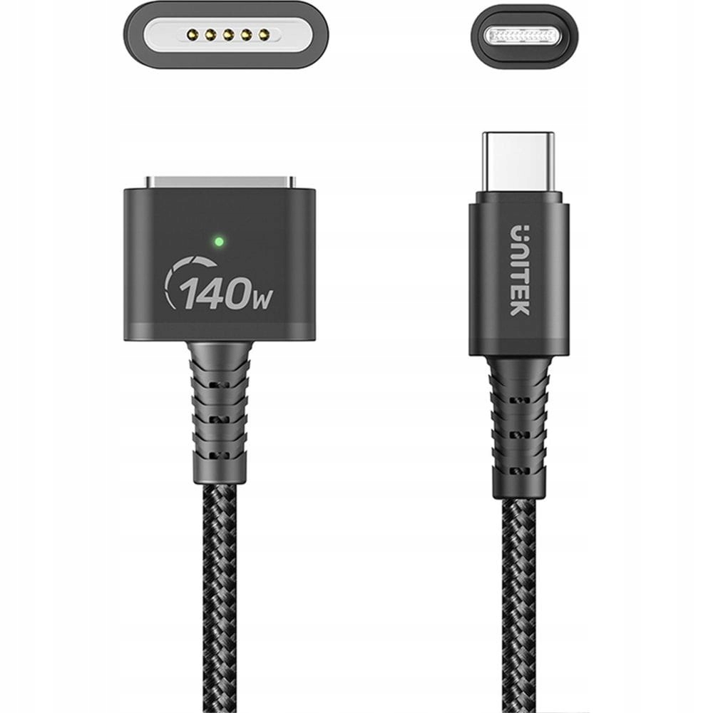Magnetický kabel Usb-c na MagSafe 3, Unitek, kabel pro Macbook, 140 W, 2 m