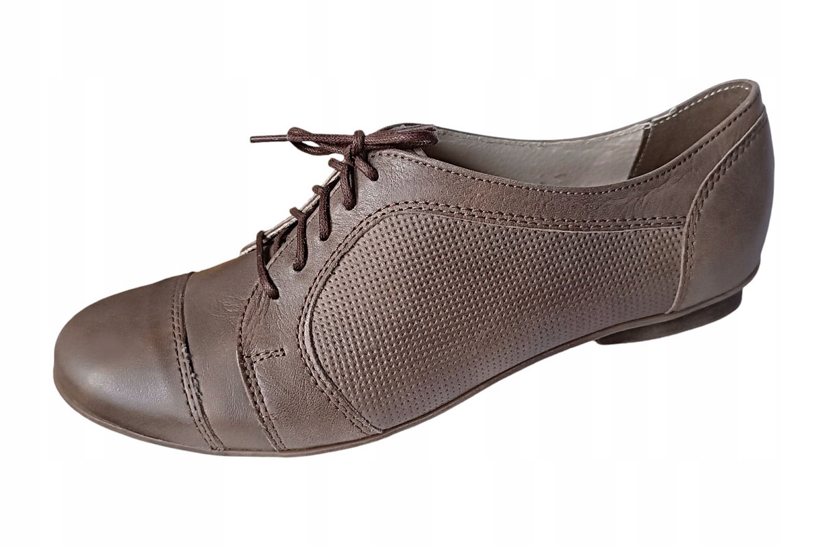 Kožené polobotky elegantní ButBal Francesco Caballero kůže nat hnědá 38