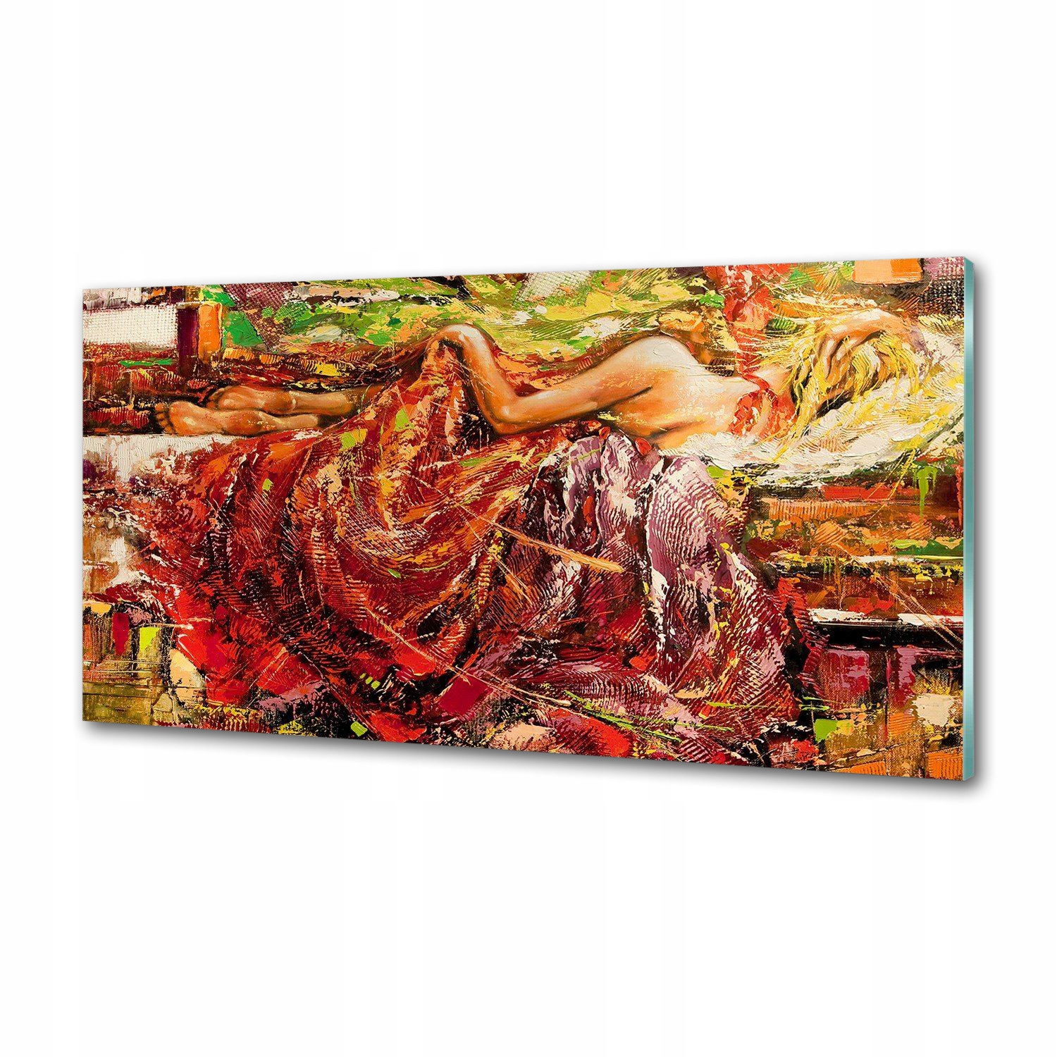 Panel do kuchyne Spiaca žena 120 x 60 cm Lepidlo