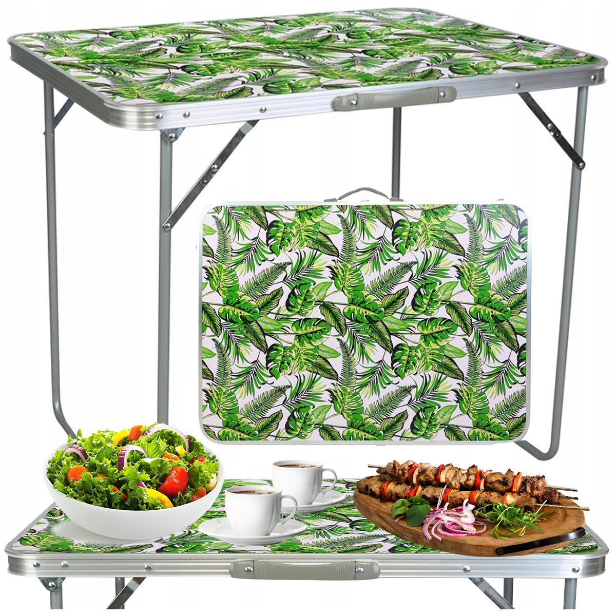 Turistický stůl Stator 60 x 80 x 70 cm, vícebarevný