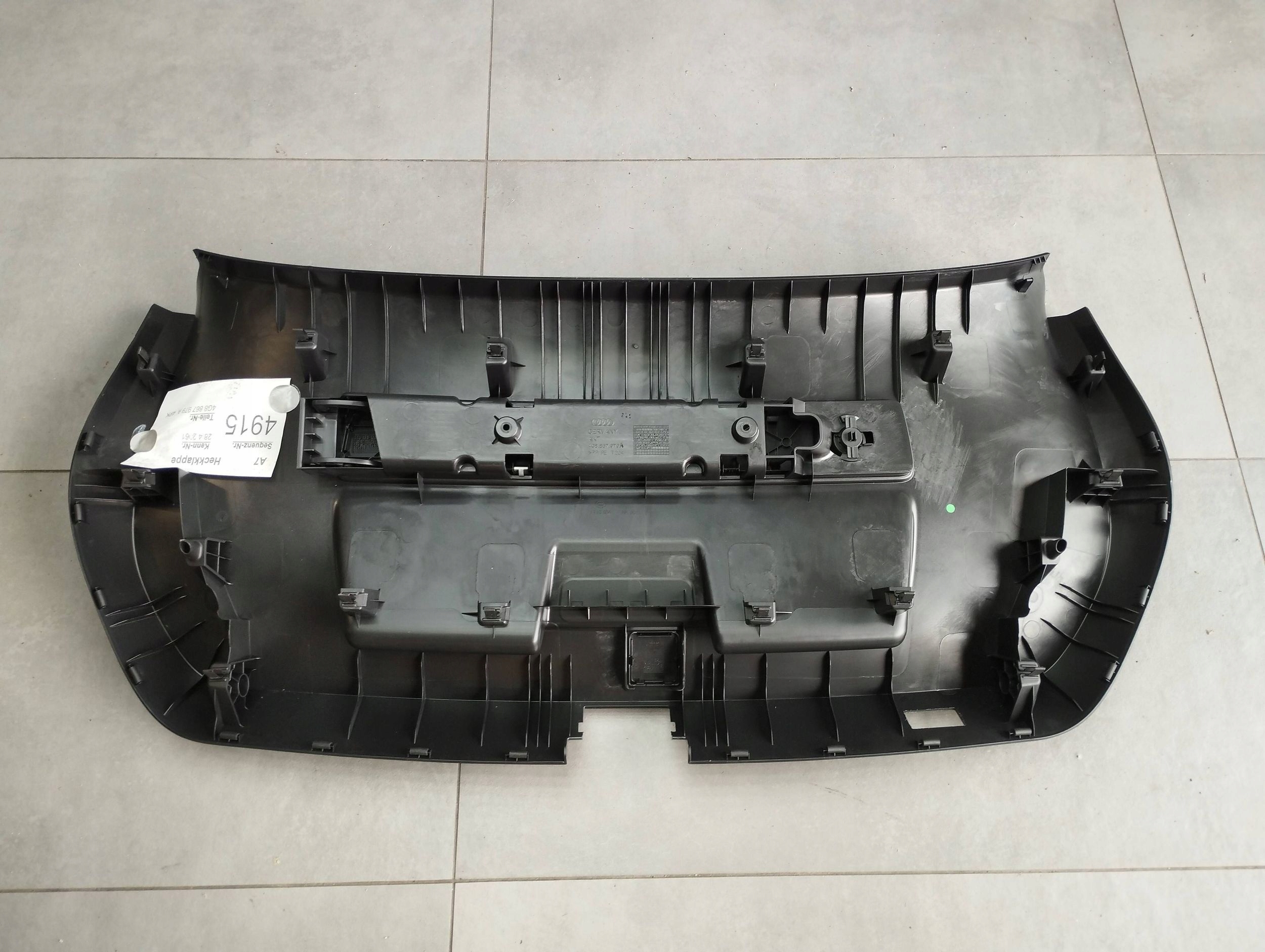 Audi A7 4G 2016 upholstery bonnet rear part 4G8867979A