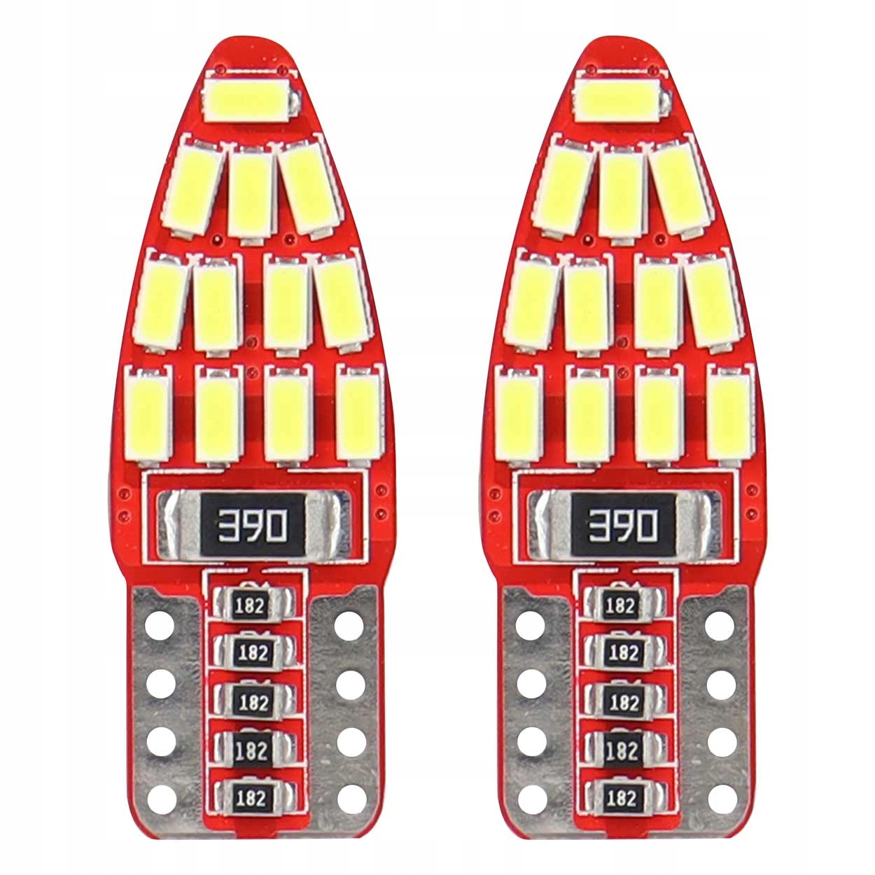Żarówki Led Canbus 24SMD 3014 T10e W5W boczne White 12V AMIO-01285