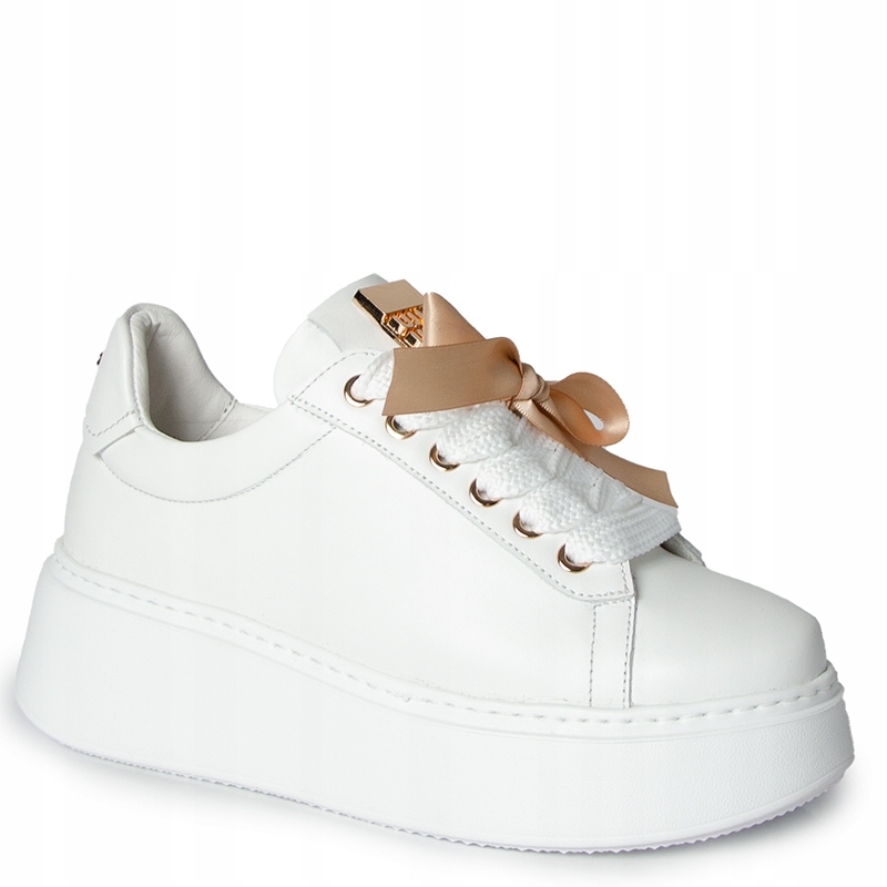 Karino 5997 Bílé Kožené Tenisky 37