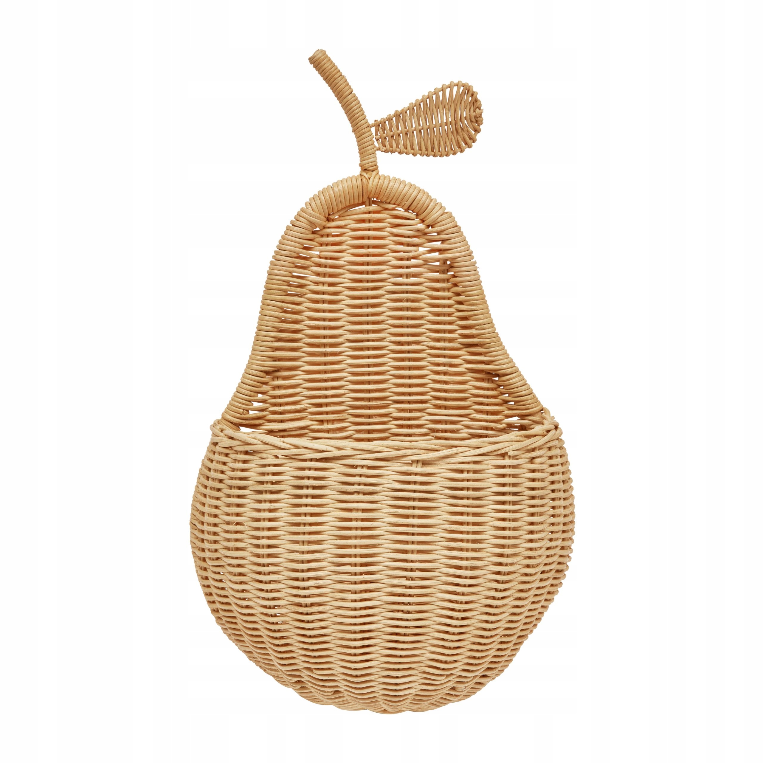 Kosz Na Drobiazgi Zabawki Ścienny Rattan Gruszka Oyoy Mini