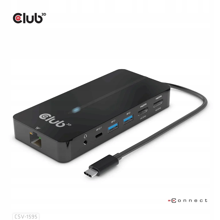 CLUB3D CSV-1595 huby i koncentratory Usb 3.2 Gen 1 (3.1 Gen 1) Type-C