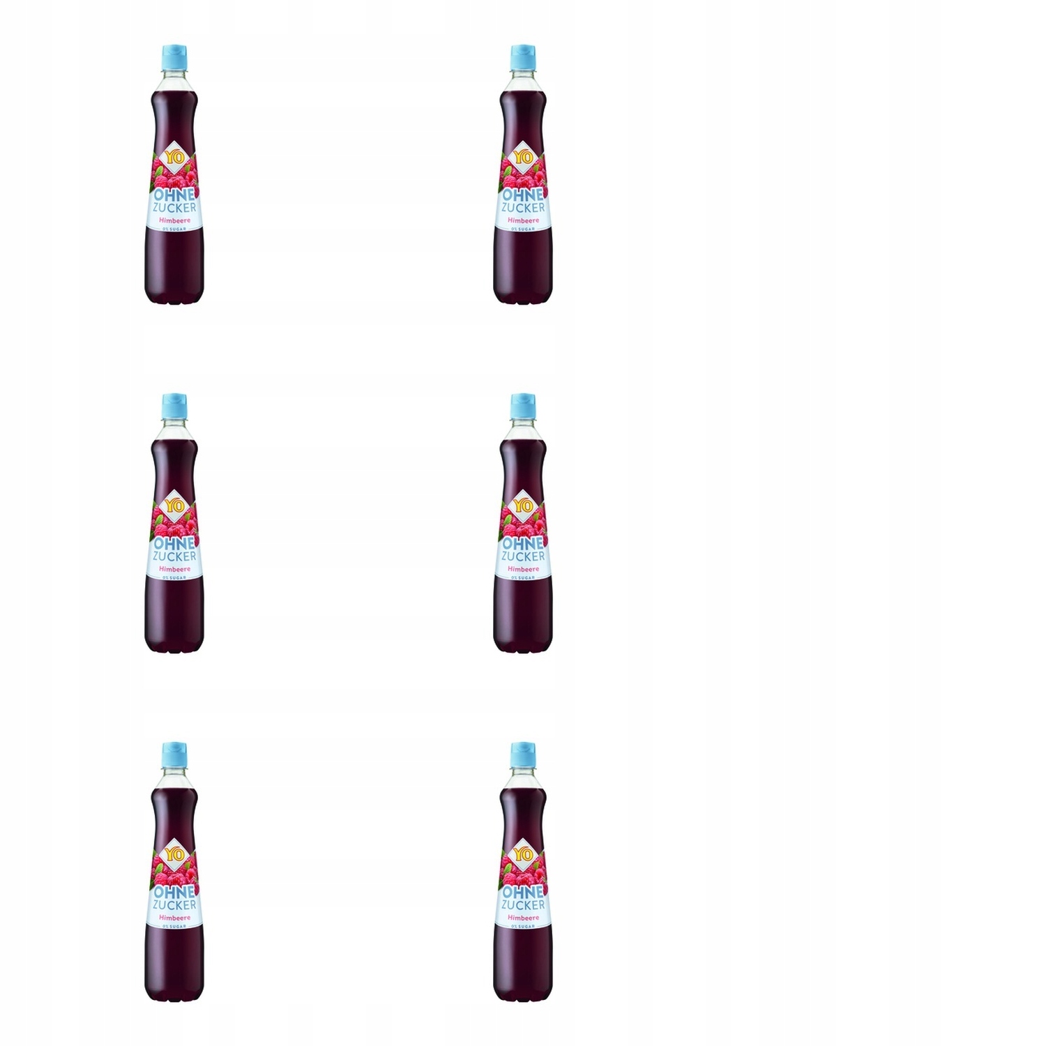 6x 0,7l Yo syrop bez cukru malina Zgrzewka
