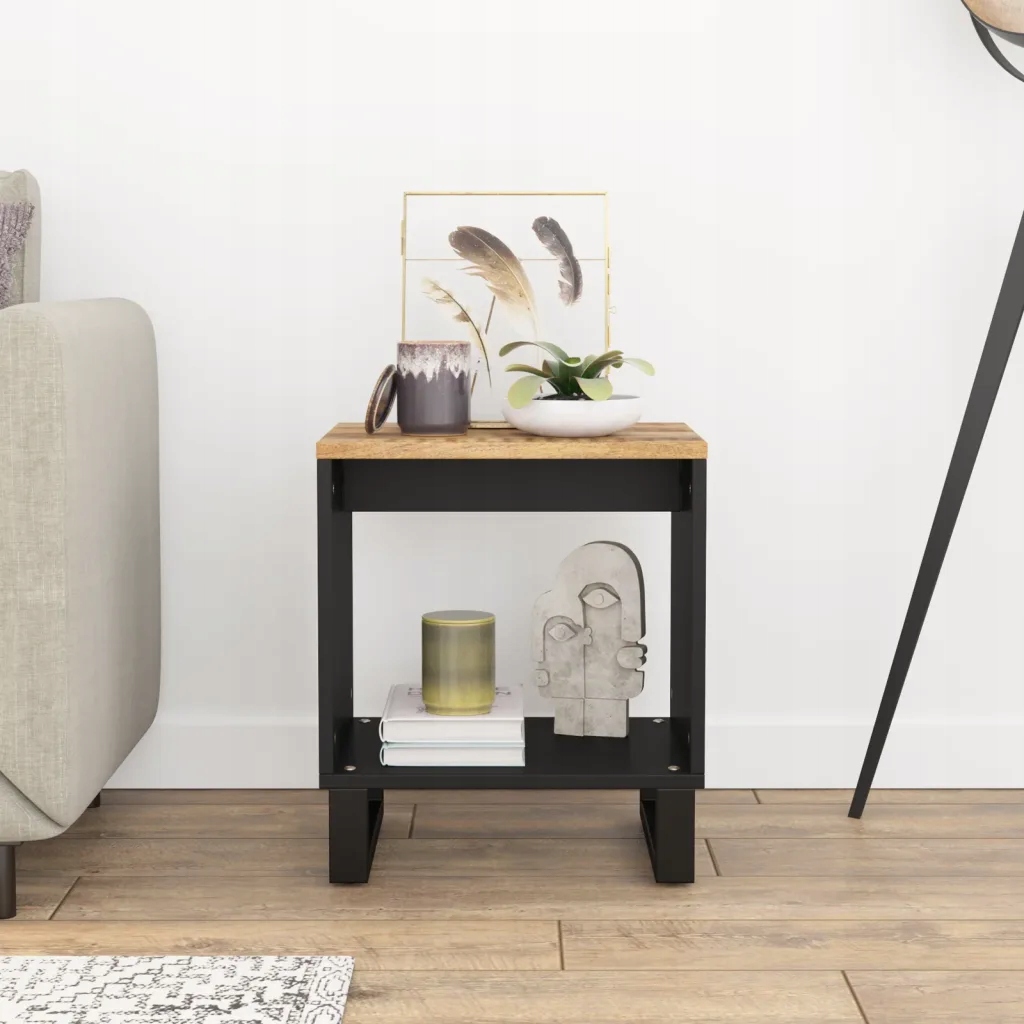 Stolik kawowy z litego drewna mango, 40x31x46 cm Kod producenta 5906225443347