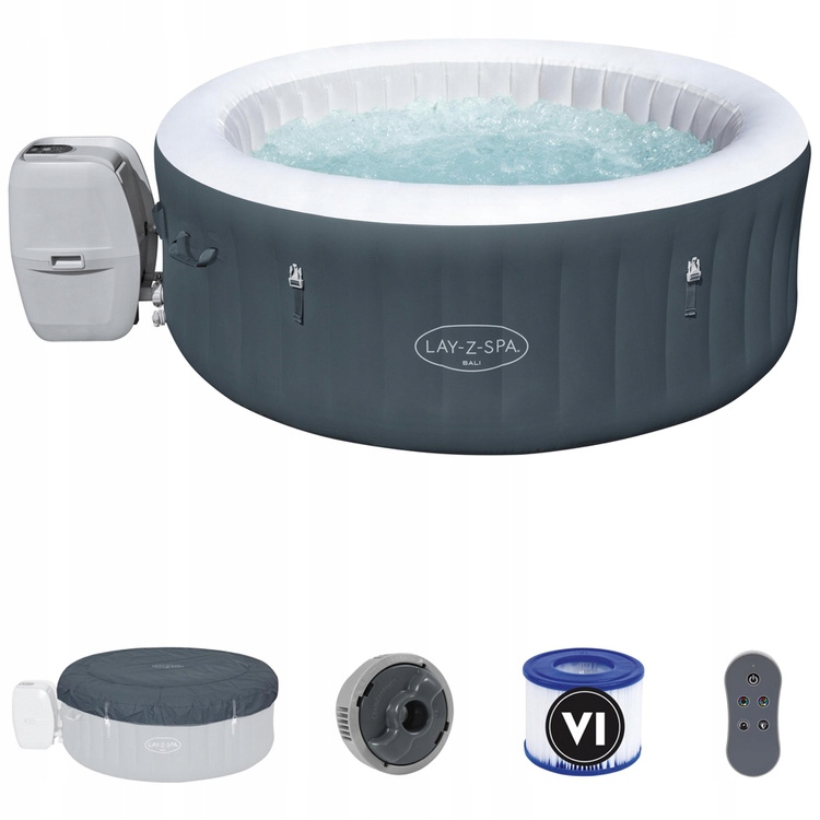Bestway jacuzzi LayZSpa BALI 4os światło led 60009 Stan opakowania oryginalne