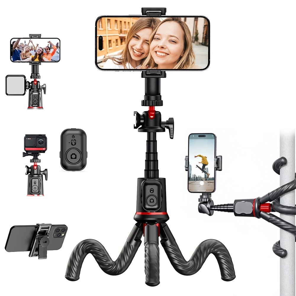Stativ s Bluetooth selfie tyčí pro chytrý telefon iPhone 16 15 14 13 Pro Ma