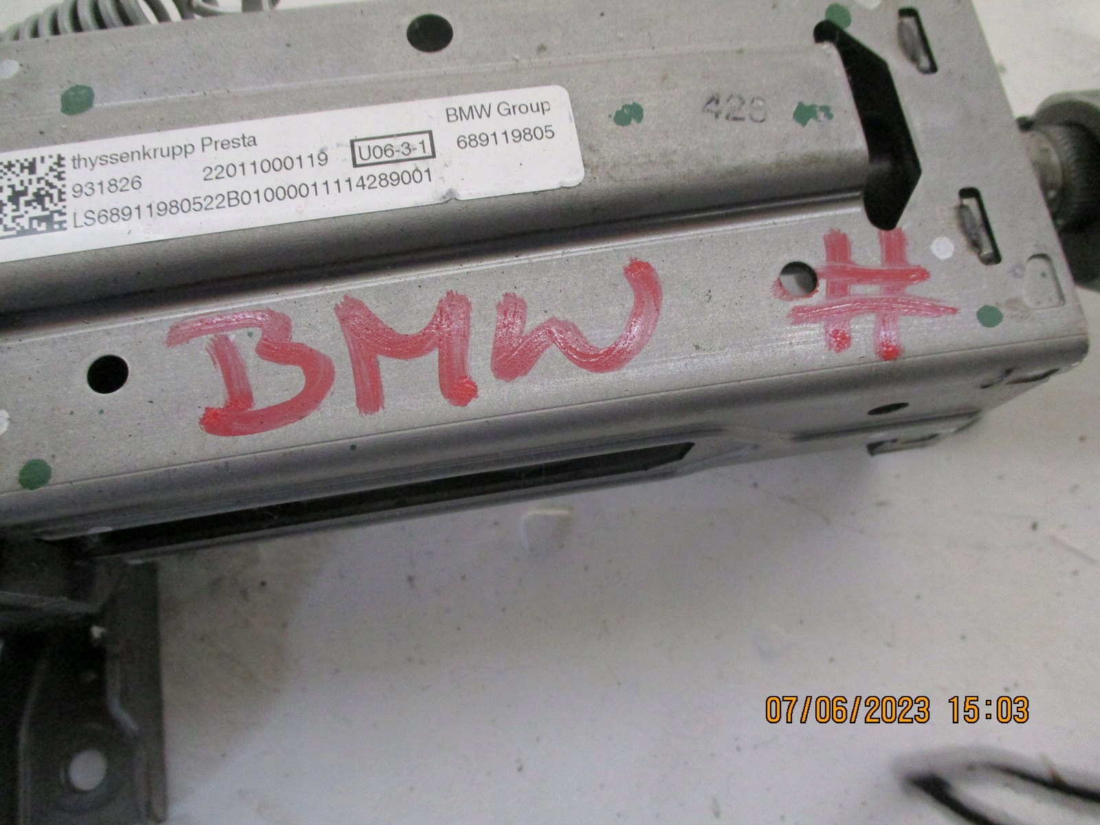 PIANTONE STERZO USATO BMW 2 U06