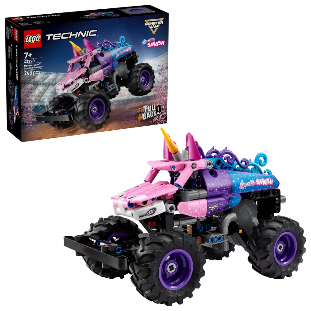 Lego Technic 42220 Monster Jam Sparkle Smash S Natahovacím Motorem 7+