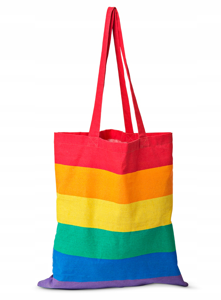 

Tęczowa Torba Pride mocna bawełna tęcza Lgbt