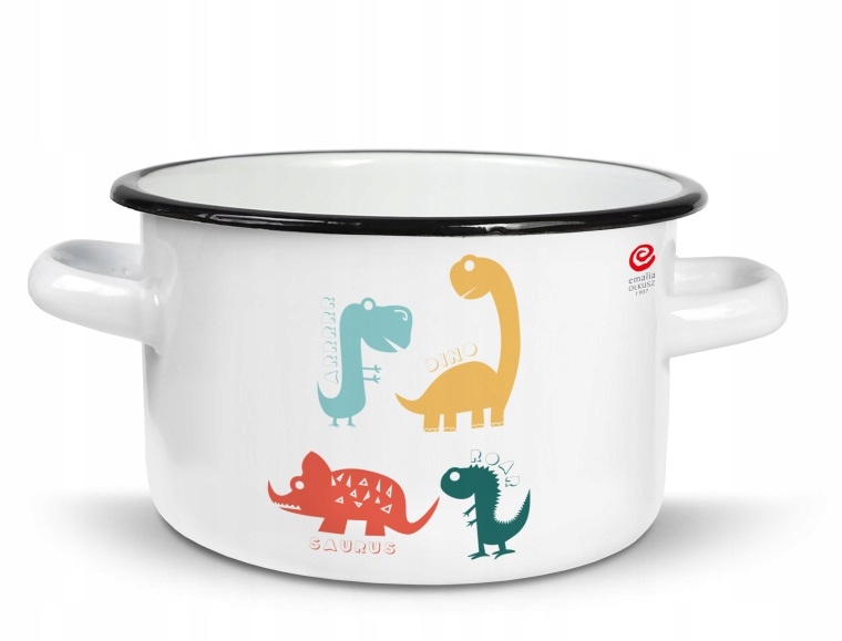 

Garnek Prosty Dinozaury Emalia Olkusz 16 CM 2 L