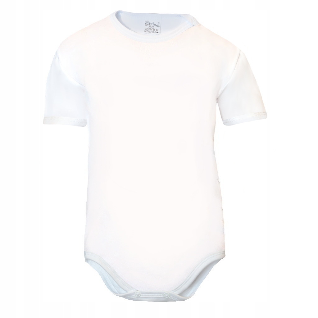 

Białe body niemowlęce krótki ręk chrztu roczek 86