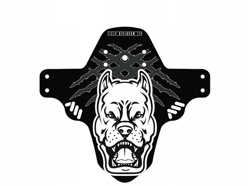 Przedni Błotnik Rowerowy 26 27.5 29 AMS Biały Pitbull