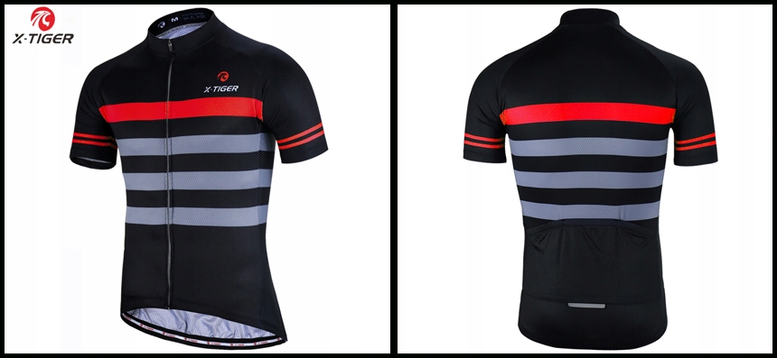 MĘSKA KOSZULKA NA ROWER TERMOAKTYWNA Z ODBLASKIEM TERMO KIESZENIE ODBLASK S Płeć mężczyzna