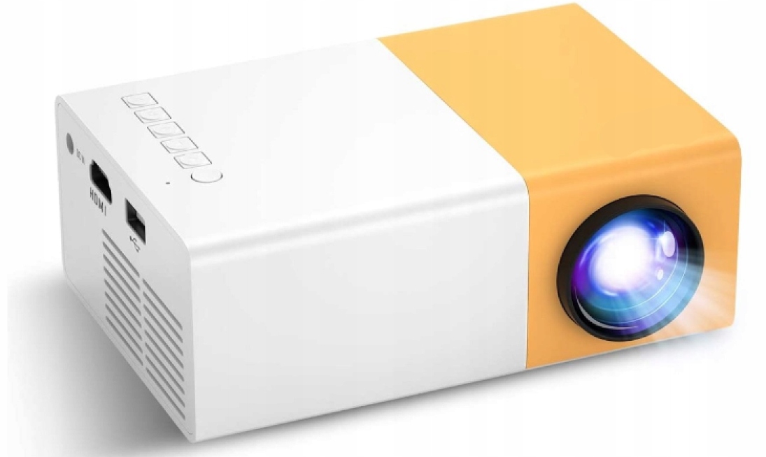 PRZENOŚNY RZUTNIK PODRĘCZNE KINO MINI PROJEKTOR LED FULL HD 1920x1080 USB