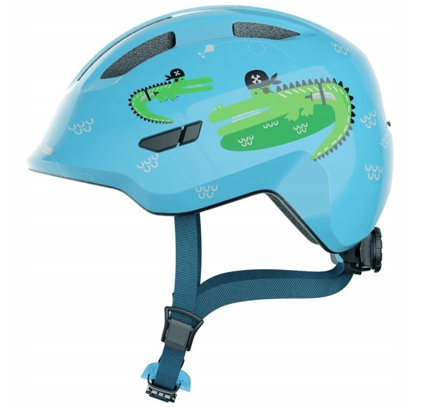 Kask Rowerowy Dziecięcy Abus Smiley 3.0 S 45-50 Blue Croco