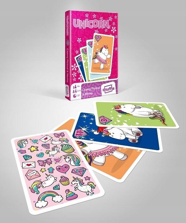 

Gra Czarny Piotruś i Memo Jednorożce