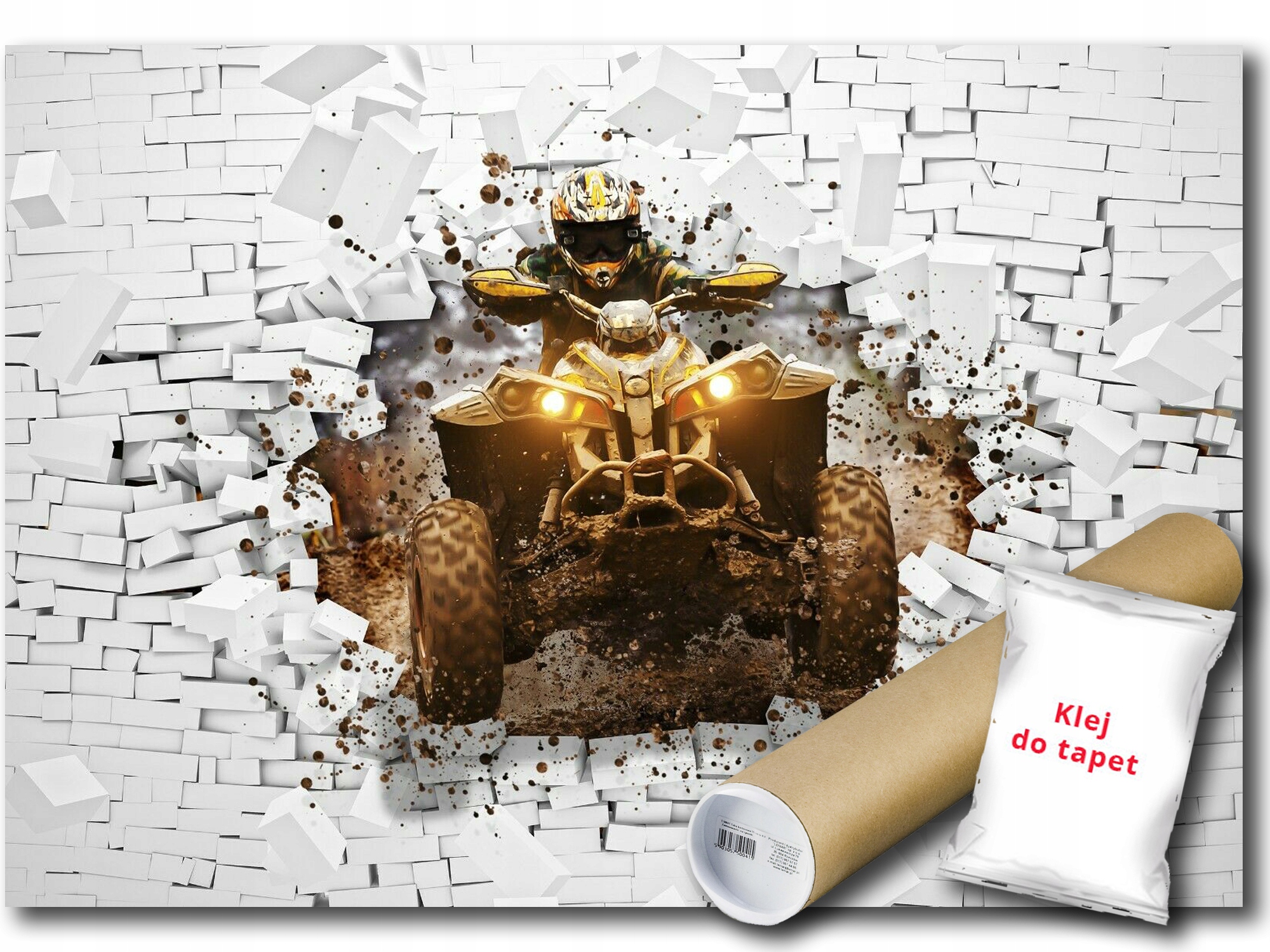 Fototapeta Vliesová Quad Offroad Cihla 3D 400x280 lepidlo bonus