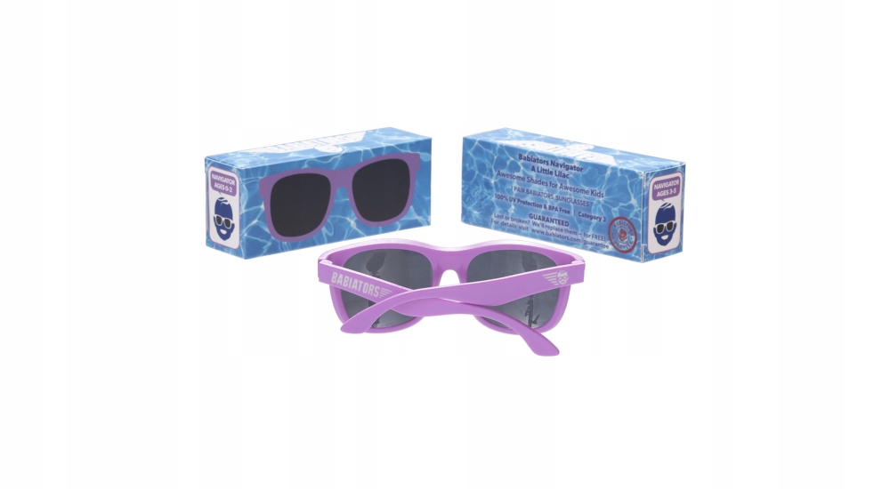 Okulary Dla Dzieci Navigator A Little Lilac Rozmiar 0-2+ Babiators Rodzaj przeciwsłoneczne