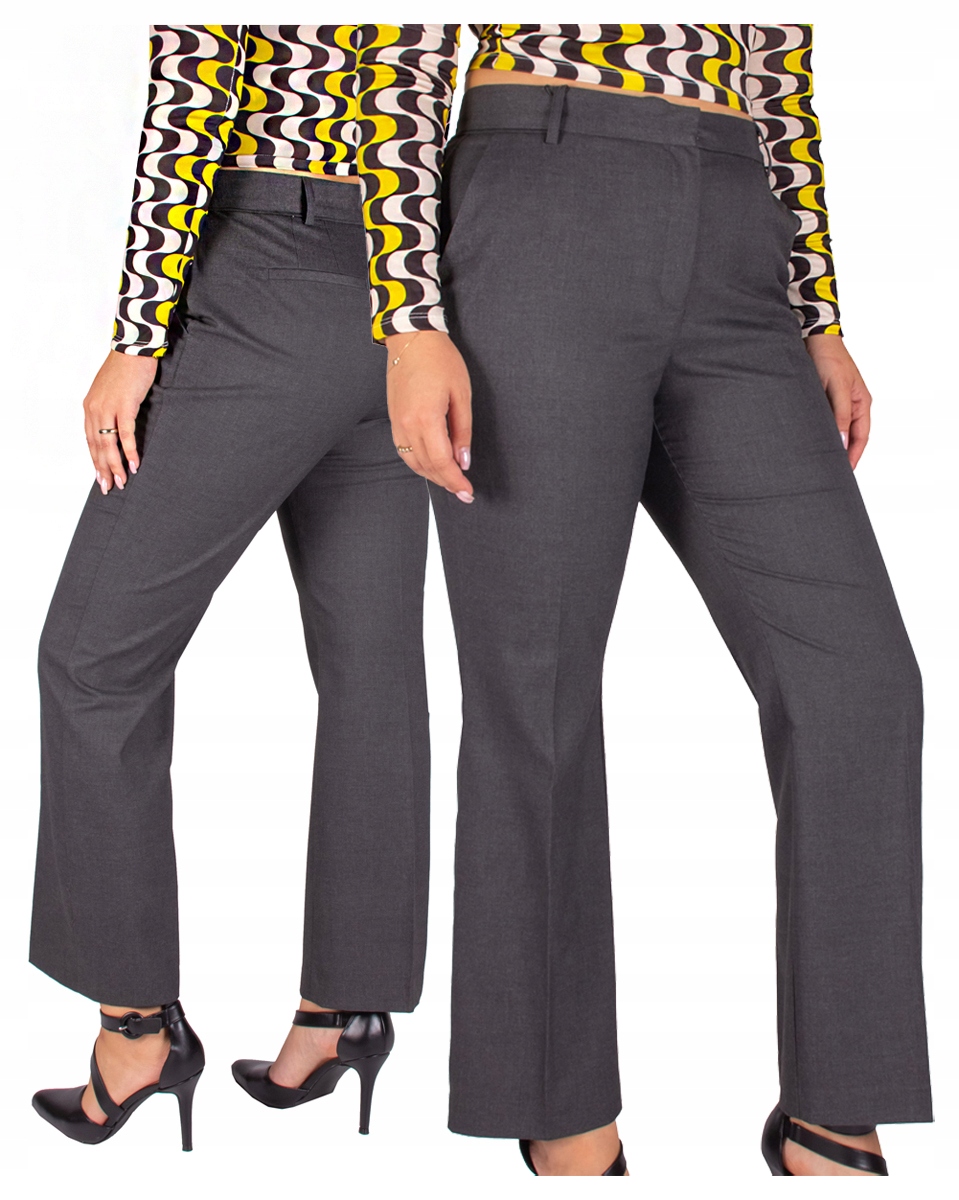 Firi elegantní dámské plus size kalhoty W Kant široké společenské 50 /33