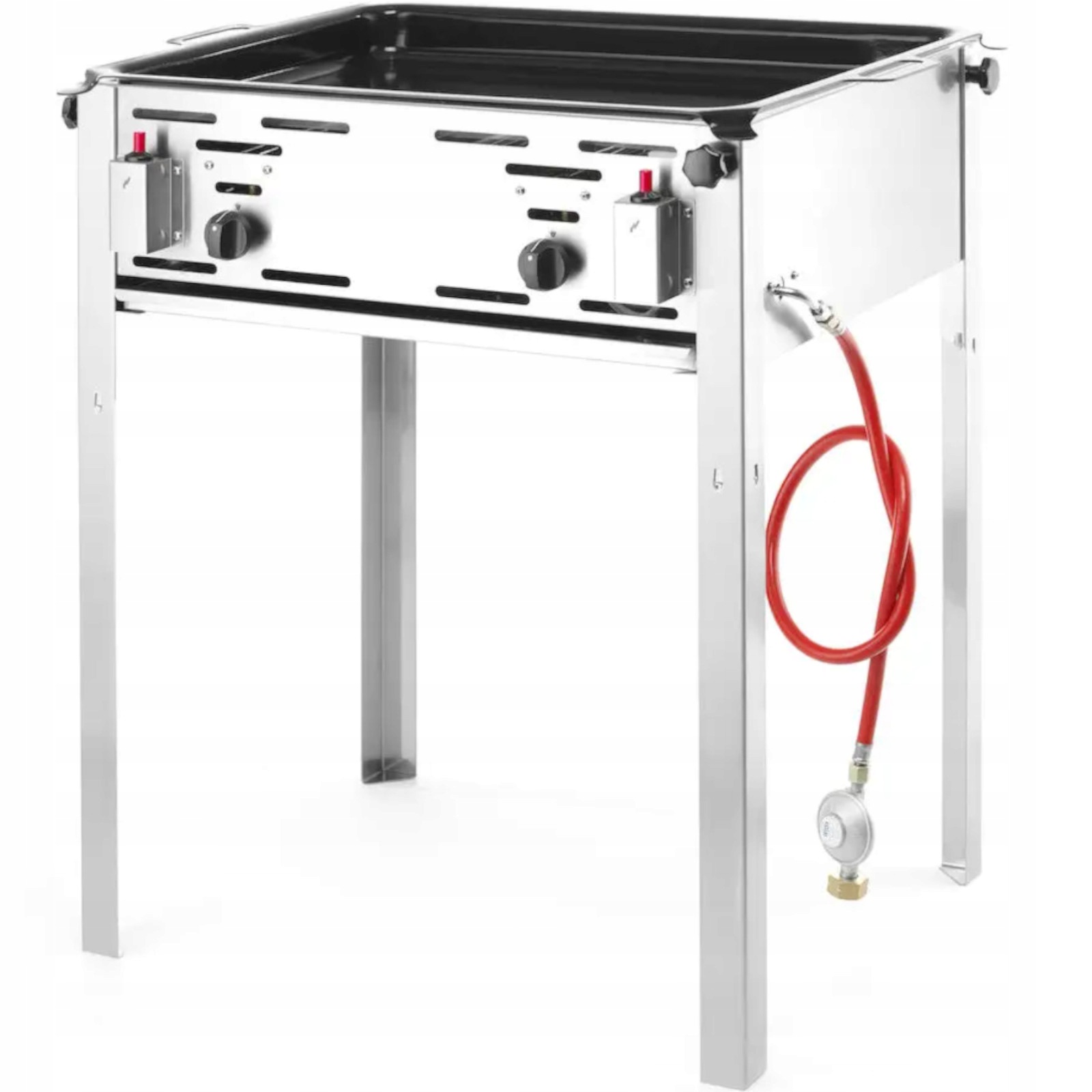 Plynový gril s pánví Grill Master Maxi 590 x 480 mm 11.6 kW Hendi 154717