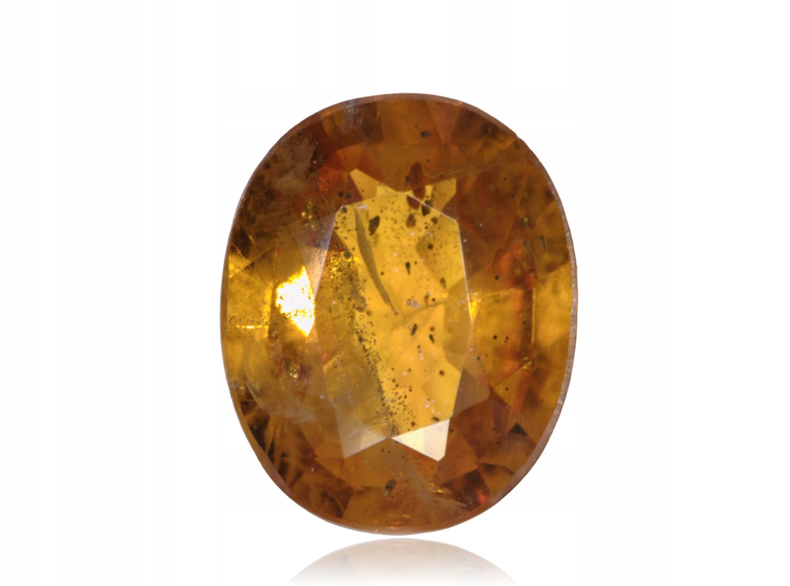 Safír 0.62ct Oranžový Ovál eCertifikát Wbd