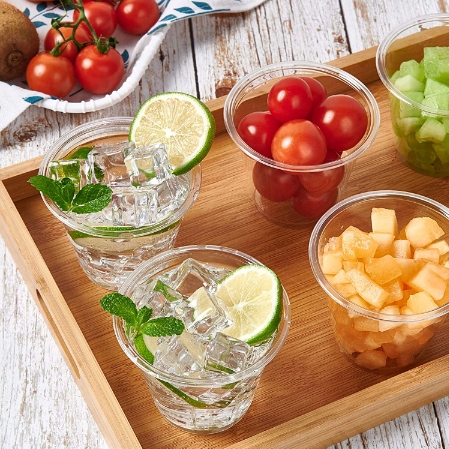 KUBEK KUBKI PLASTIKOWE PRZEZROCZYSTE BEZBARWNE DO WODY NAPOJÓW 200ml 100SZT Marka Montip