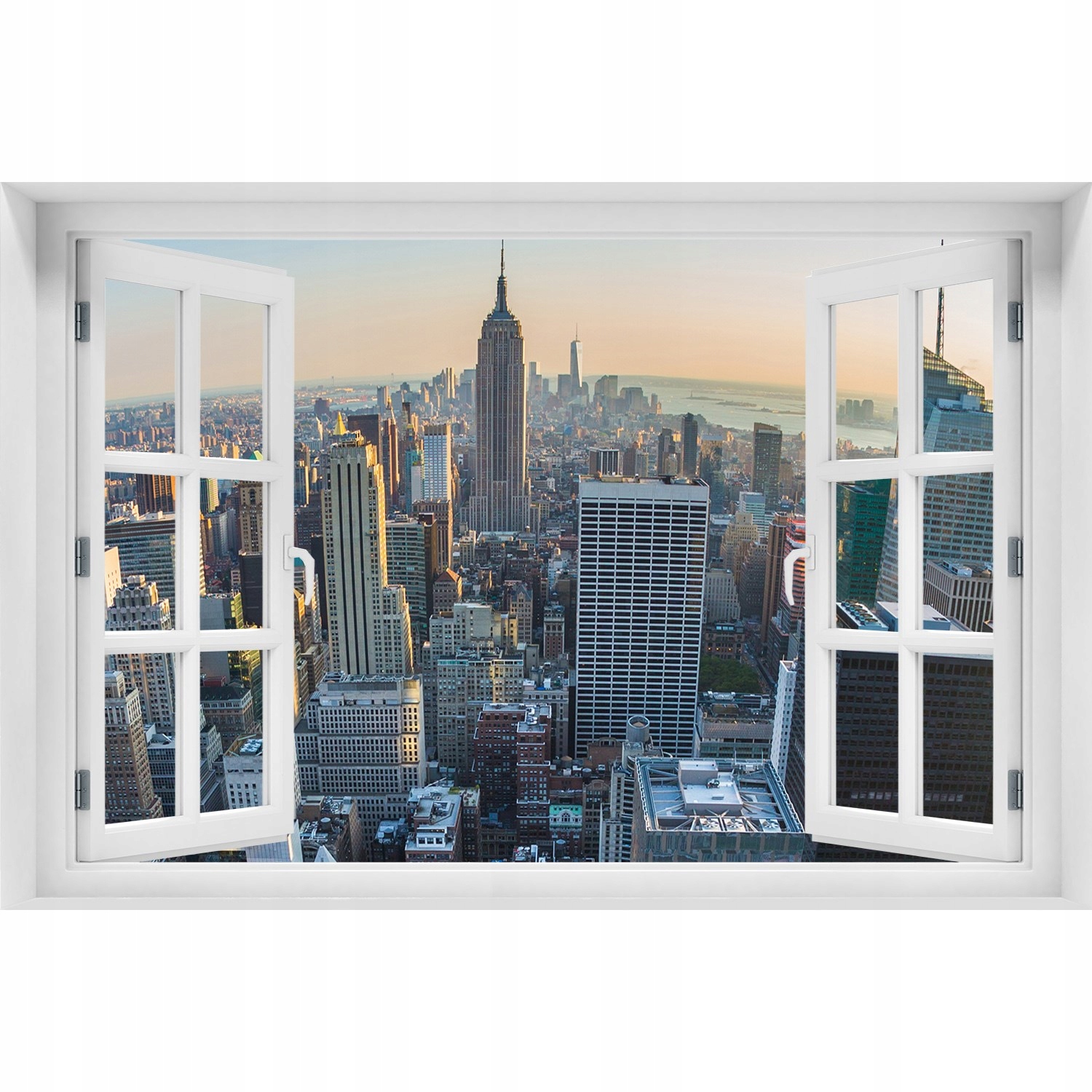 

Naklejka na ścianę 3D Okno Manhattan Nowy Jork