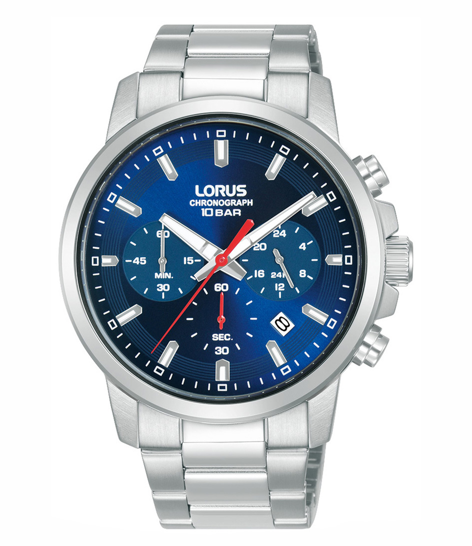 Zegarek męski na bransolecie Lorus Chrono RT323KX9 +grawer