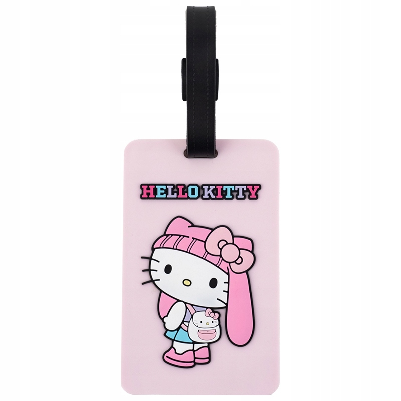 Etykieta bagażowa na walizkę dla dziewczynek wodoodporna Hello Kitty Kite