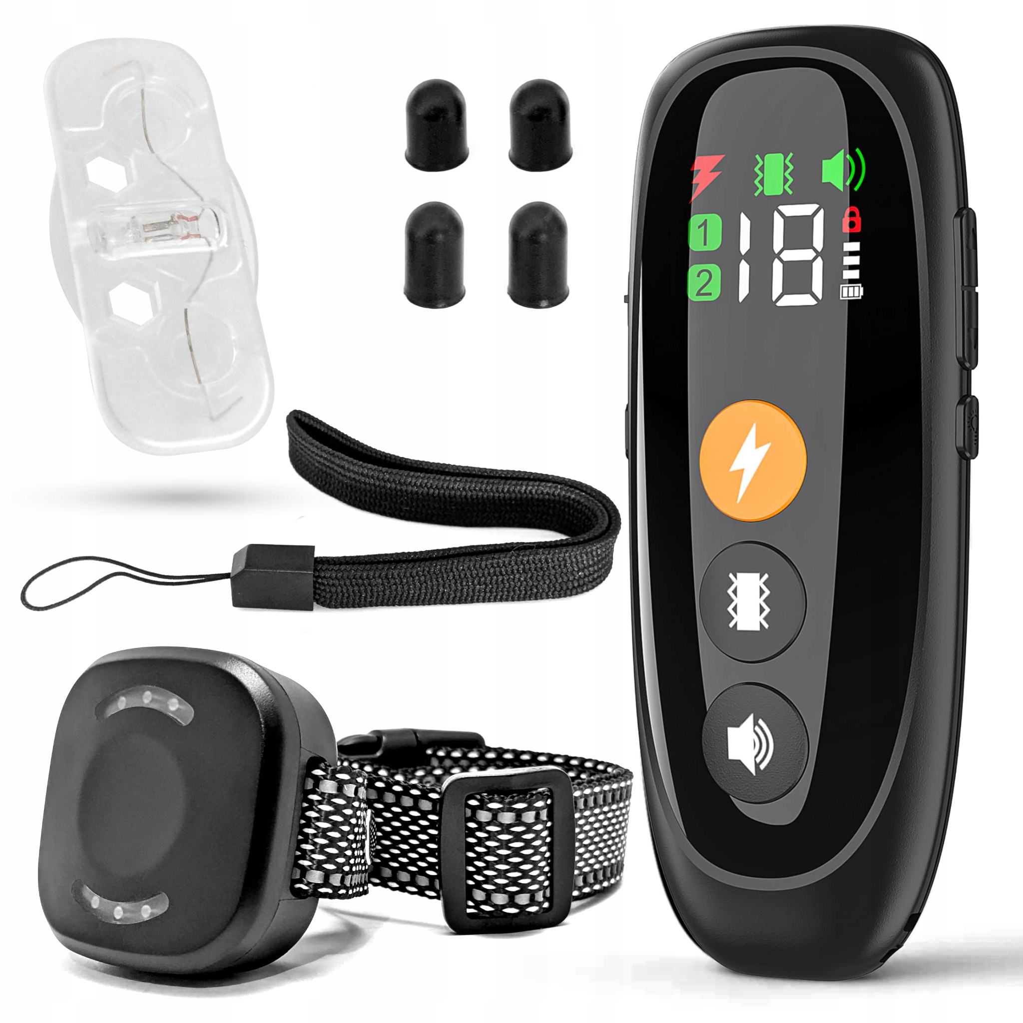 Univerzální výcvikový obojek pro psy, 2 kanály, dálkové ovládání, Usb-c