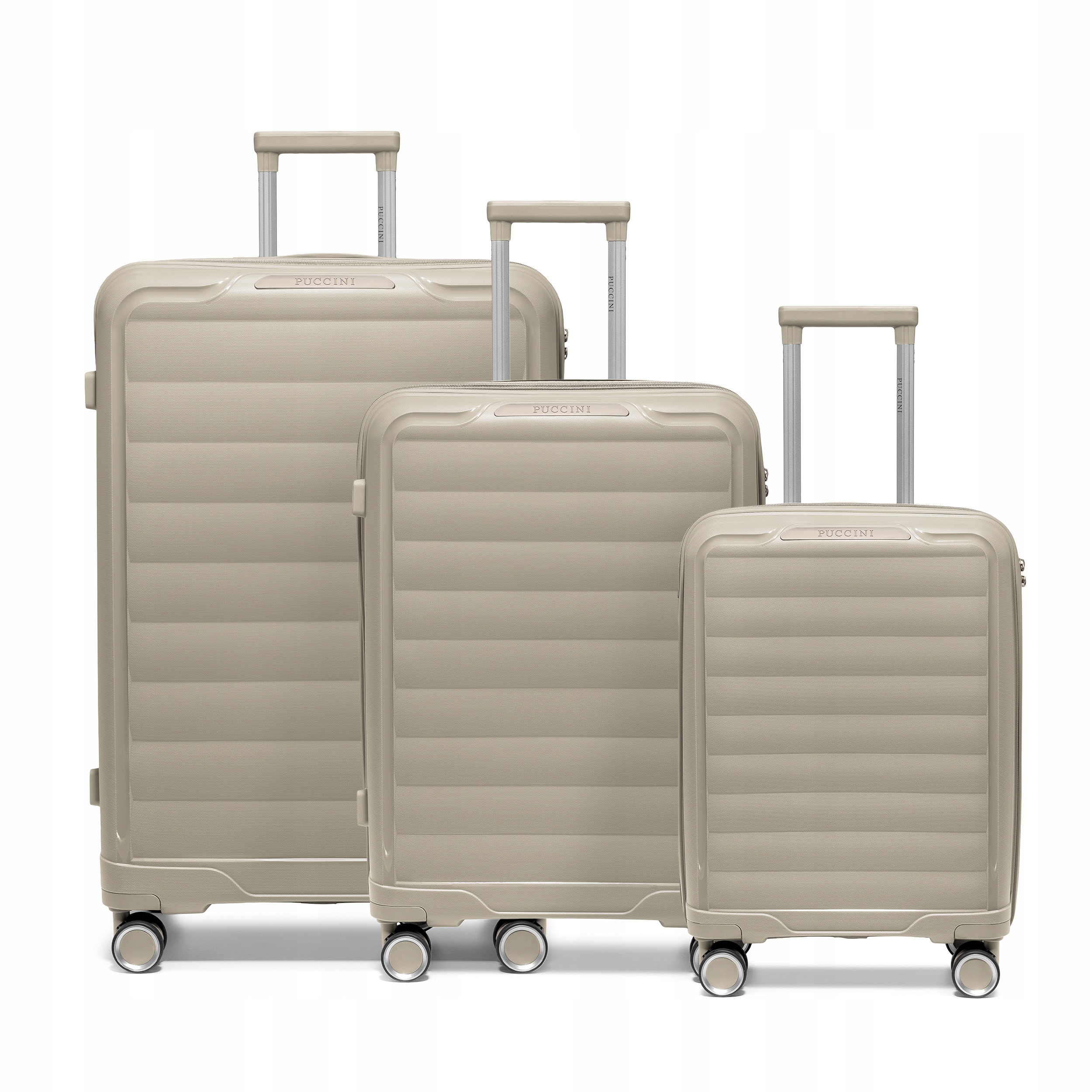 Puccini Zestaw Komplet 3 Walizek Podróżnych Pp 4 Kółka Twarde 3w1 PP030-2A