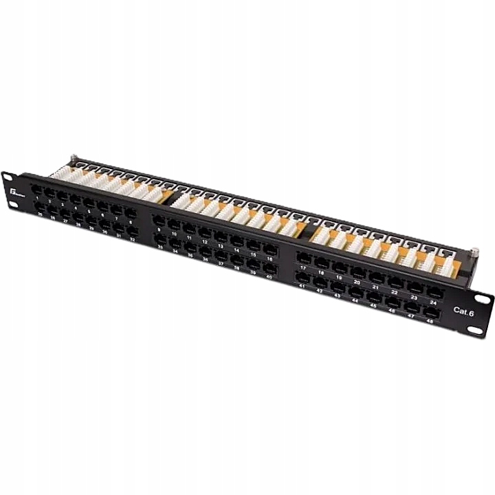 Patch panel Getfort PGF-6UTP48-B9 19" czarny