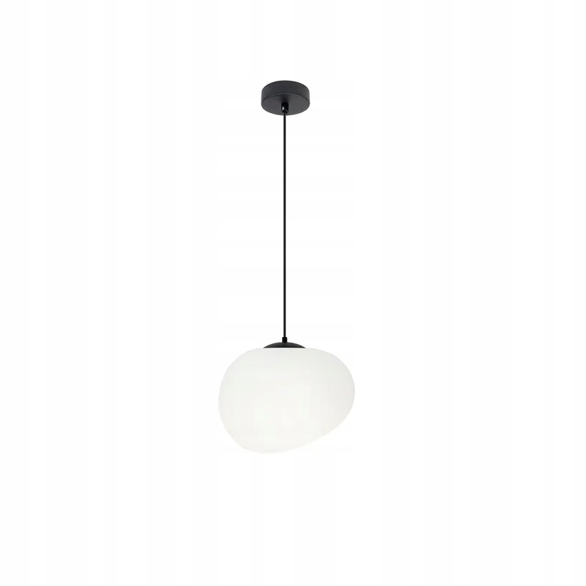 Candellux Lampa Wisząca Stones Ø20cm Akryl E27 Biała Nowoczesna