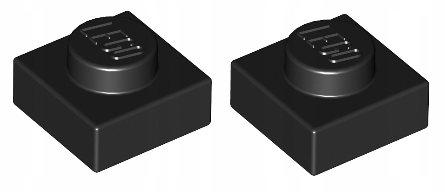 

Lego Płytka 1x1 Czarna/Black (3024/302426) 2szt