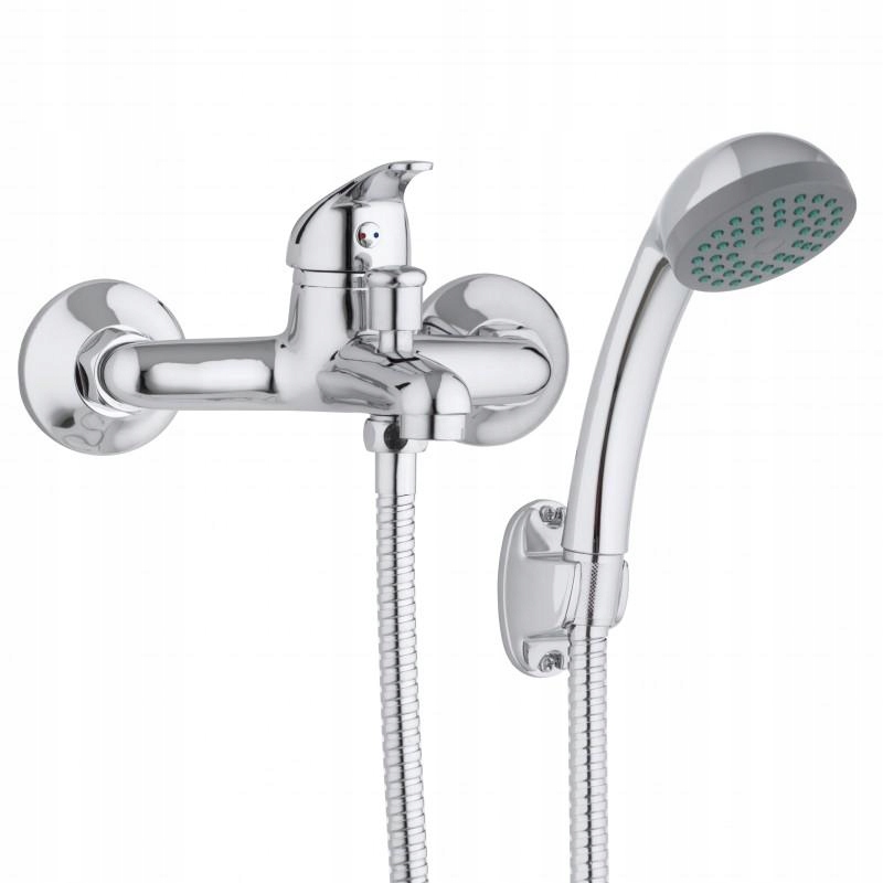 

Bateria wannowa ścienna prysznicowa kran chrom