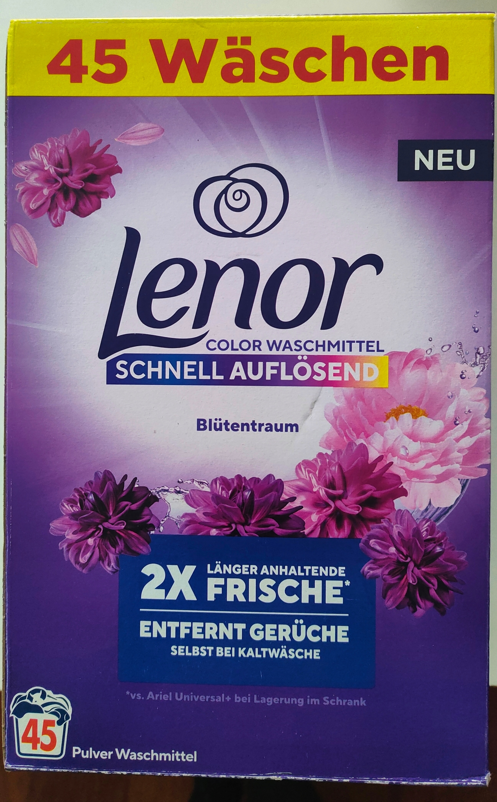 Lenor Amethyst prášek na barevné prádlo 2,8 kg