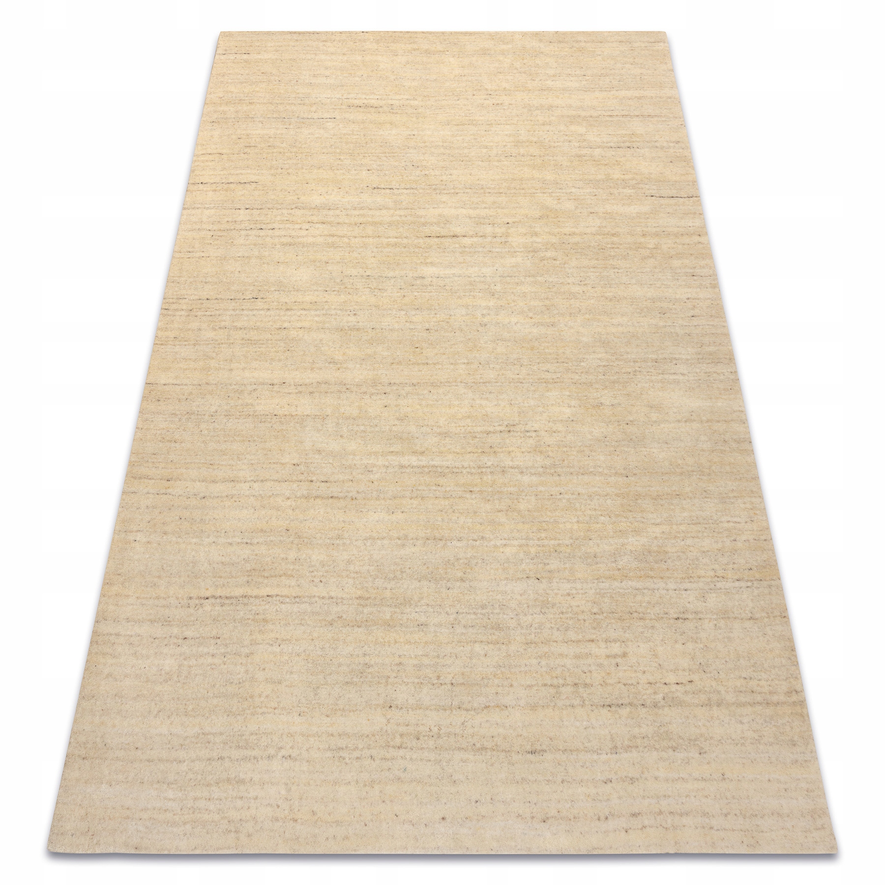 Dywan Do Salonu wełna Berber Loom krem Ręcznie Tkany gruby 120x180 cm