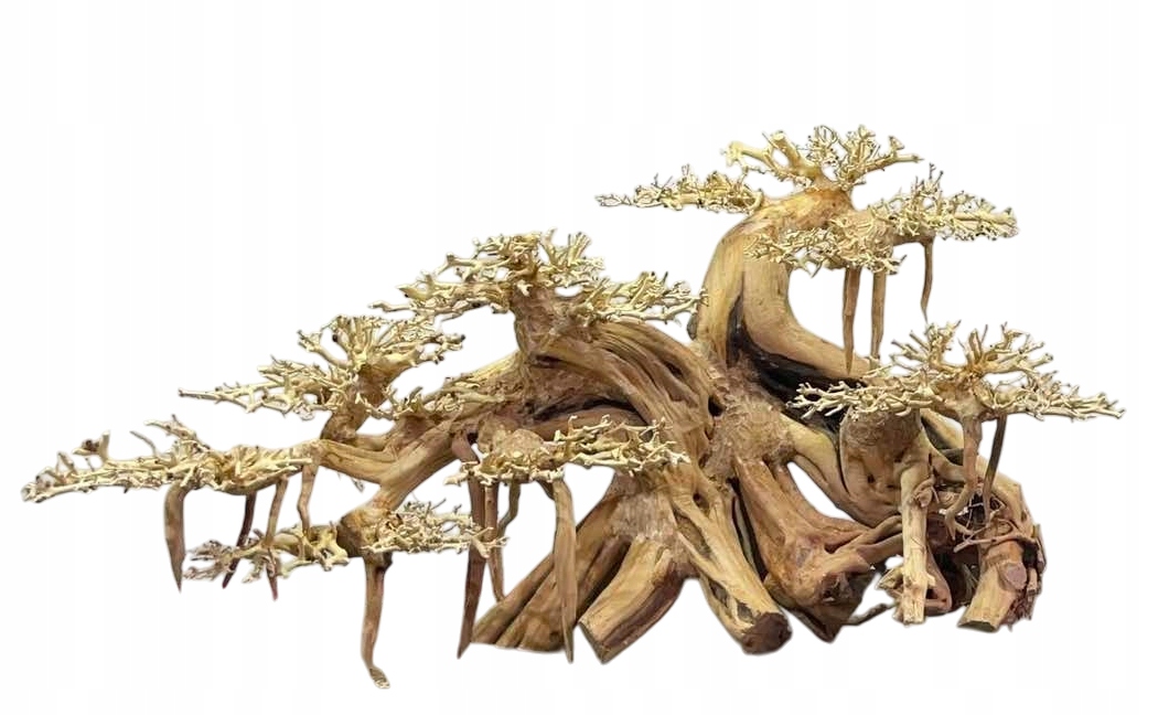 Velký Stromek Bonsai Do Akvária dekorace driftwood Handmade 75x30x41cm XL
