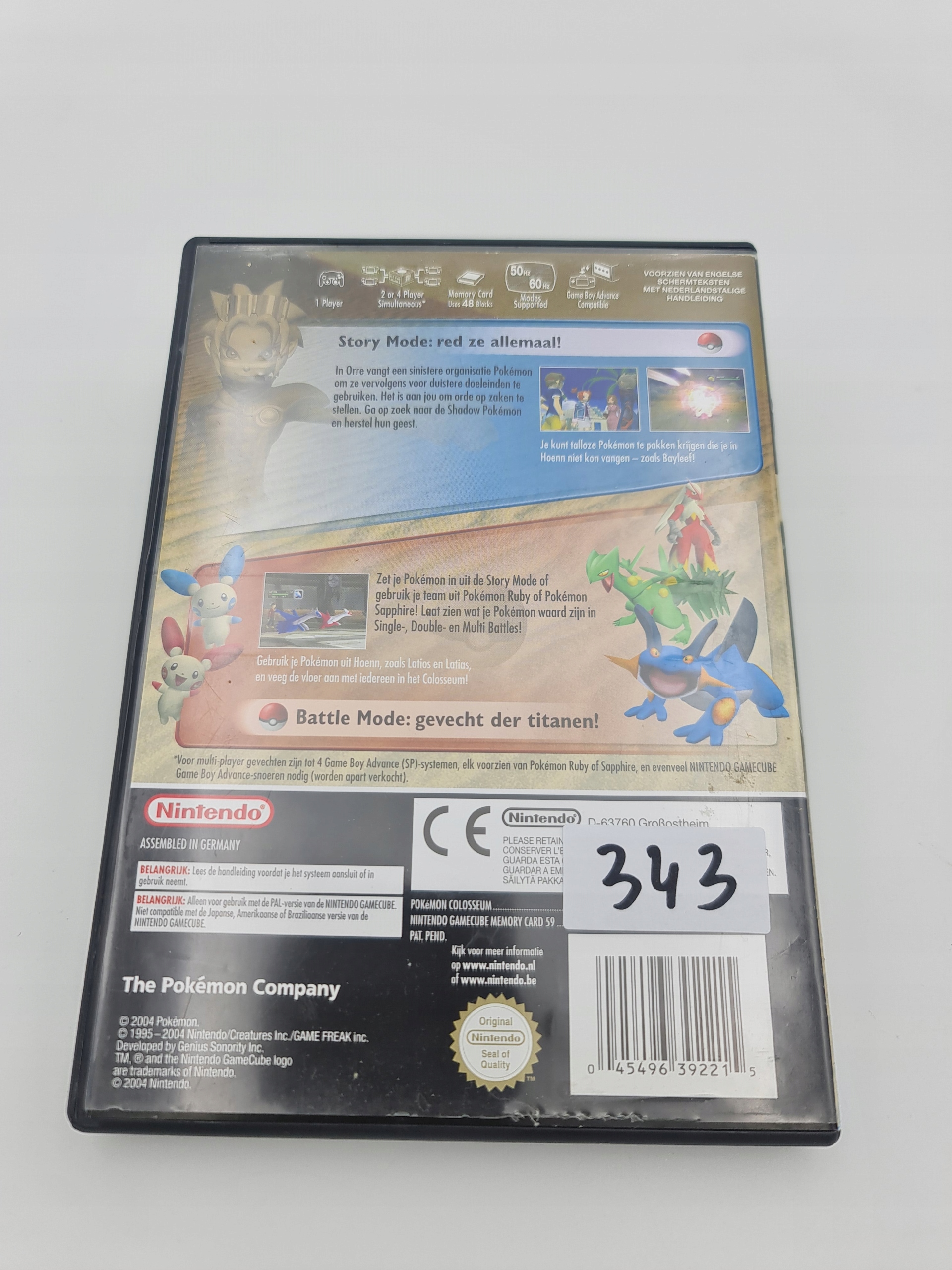 NINTENDO GAMECUBE POKEMON COLOSSEUM Producent Nintendo